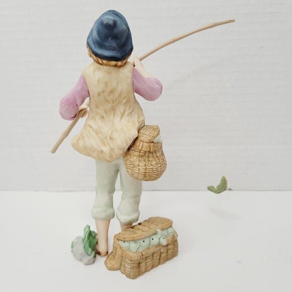 Thomas Kinkade Skilled Fisherman/Playing for the Newborn King Figurine Nativity - Picture 7 of 10